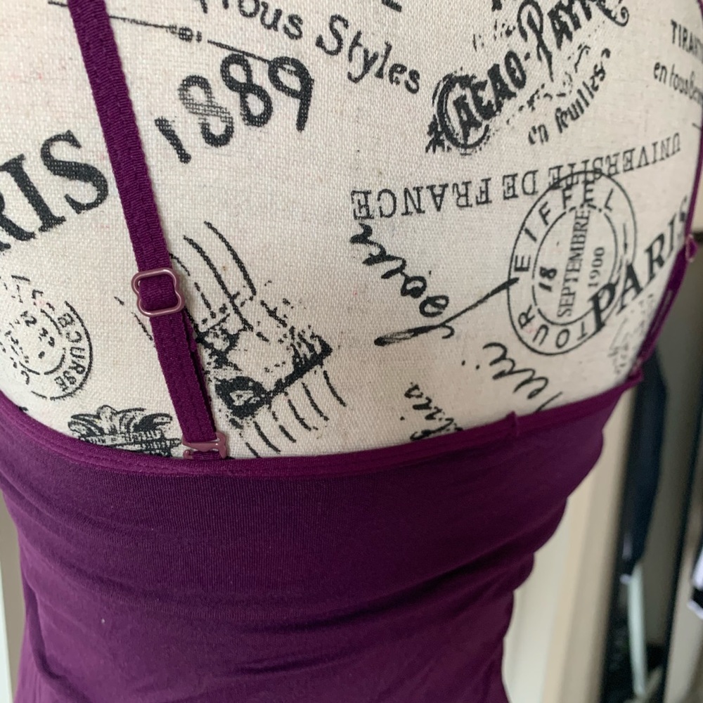 Plum Purple Camisole with Bra insert - Picture 6 of 6